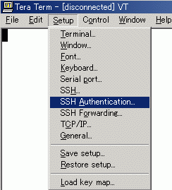 Setting of Teraterm with ssh